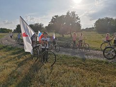 Учащиеся школы МОУ "СОШ с. Сулак" приняли участие в велопробеге